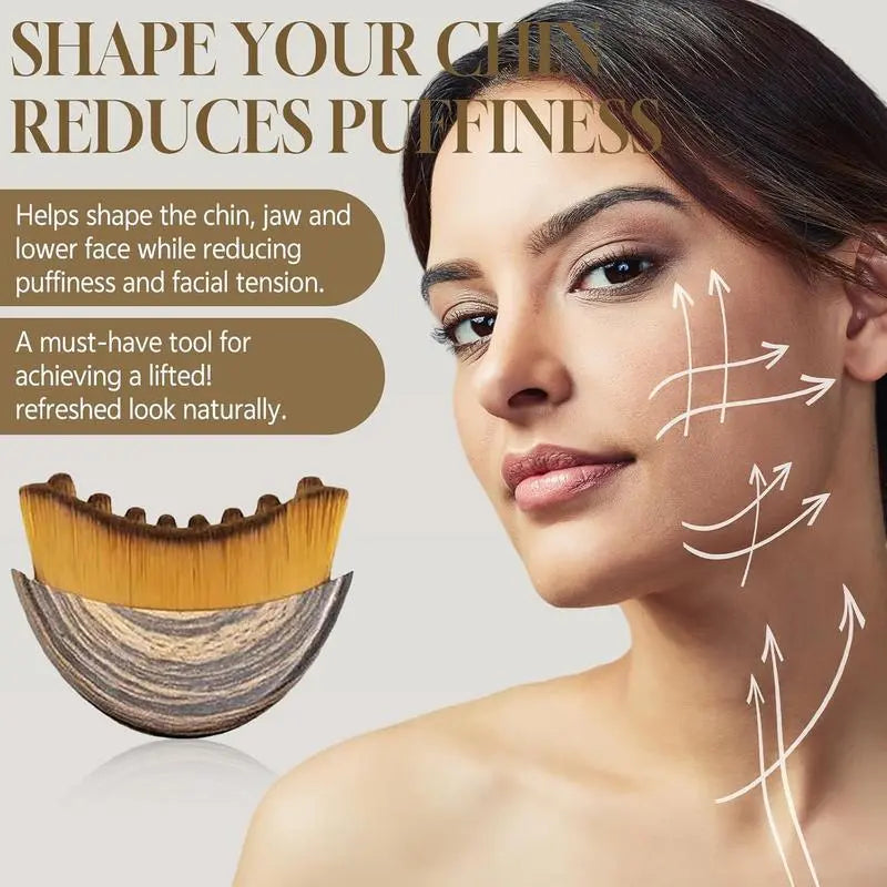 Lymphatic Contour Face Brush, Lymphatic Brush Set – 1 Brush with Box, Contour Face Brush for Lymphatic Drainage, Lymphatic Drainage Massager, Ergonomically Designed to Fit the Skin Precisely